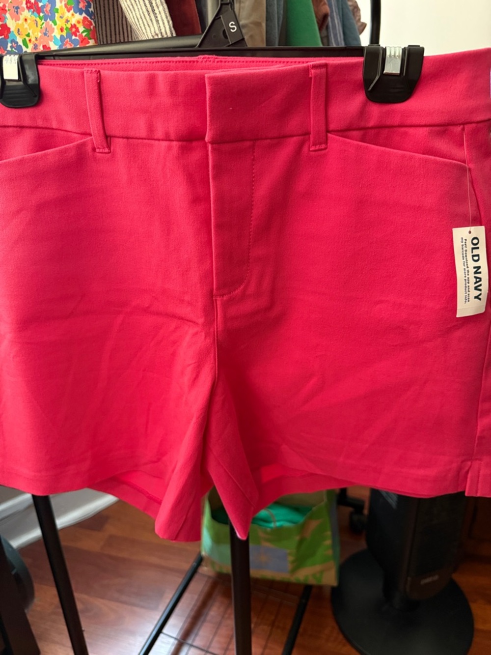 Old Navy Hot Pink Tailored Bermuda Shorts